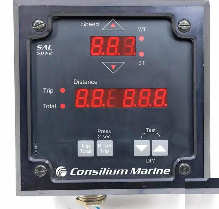 Consilium Marine Speed Log Measuring Display Nautical Indicator SAL SD1-2