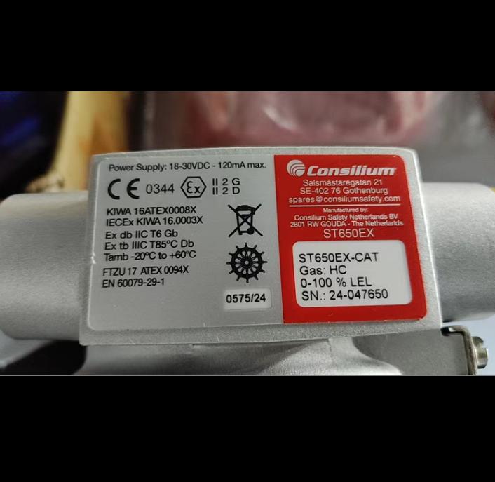 Consilium ST650EX-CAT HC 0-100 LEL 18-30VDC 120mA max