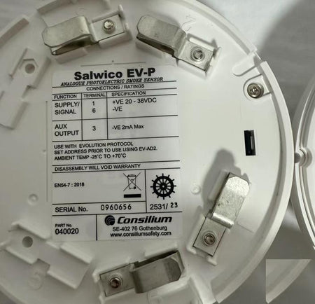 Consilium Salwico EV-P 040020 Evolution -25 C 70 C 20-38VDC -VE 2mA 4