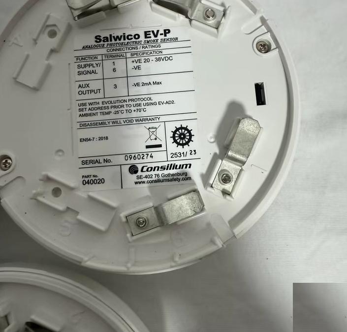 Consilium Salwico EV-P 040020 Evolution -25 C 70 C 20-38VDC -VE 2mA 4