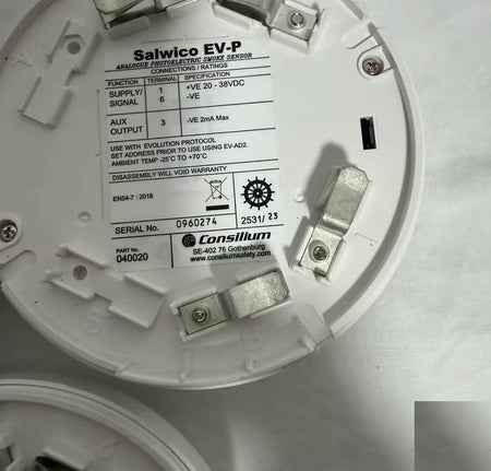 Consilium Salwico EV-P 040020 Evolution -25 C 70 C 20-38VDC -VE 2mA 4
