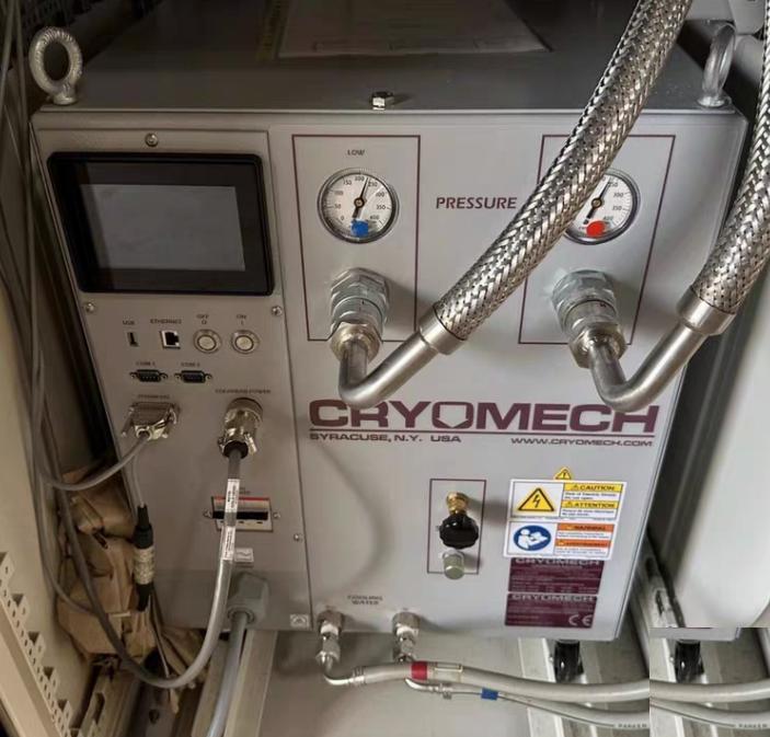Cryomech CPA2870 PT407 Pulse Tube CryocoolerCooling Capacity 0 7W 4 2K W 25W 55KBase Temperature 2 8KCool Down Time 60 MIN TO 4K
