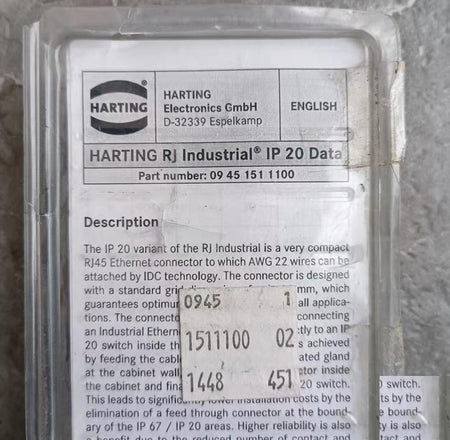 D-32339 09451511100 HARTING 1 100