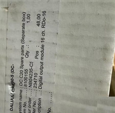 DALIAM DC20 RD0-16 DALIAM DC20 16 5