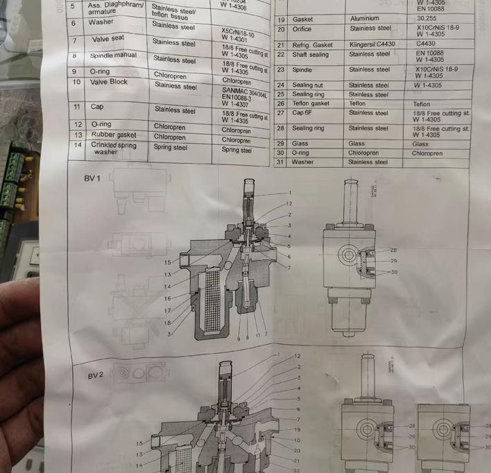 DANFOSS BV1D BV2D 006-3003006-3004 15mm 30