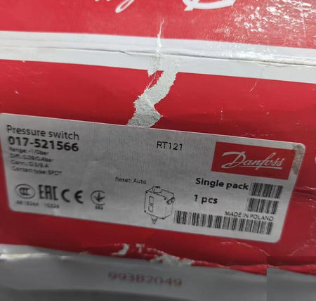 DANFOSS RT121 017-521566 0 09-0 4bar 950