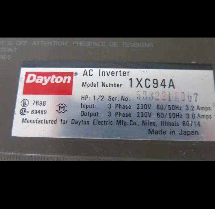 DAYTON 1XC94A INVERTER