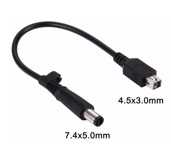 DC Power Adapter Cable 4 5 x 3 0mm Female To 7 4 x 5 0mm Male For DELL HP Laptop