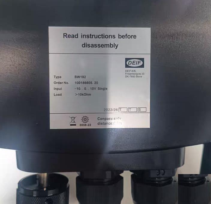 DEIF BW192 -10 0 10V 10kOhm