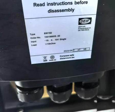 DEIF BW192 BW192 -10 0 10V -45 0 45 10kOhm