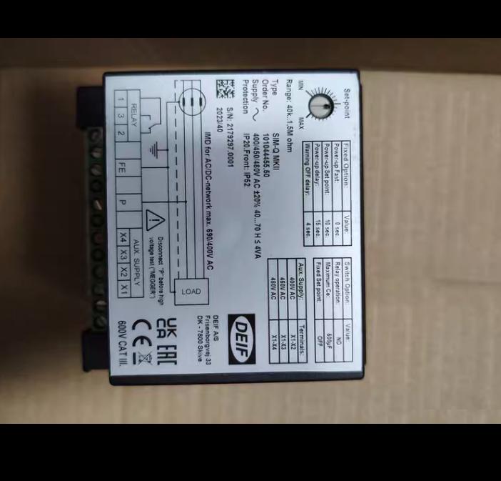 DEIF SIM-Q MKII 100144455 50 400-480V 0-40KΩ