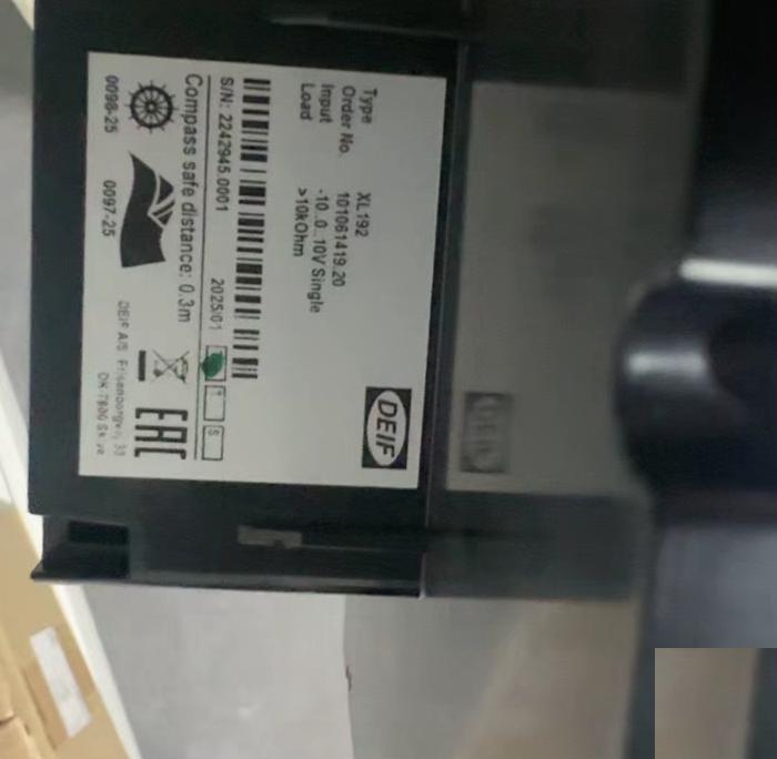 DEIF XL192 0098-25 -10 0 10V 0-70 10kOhm