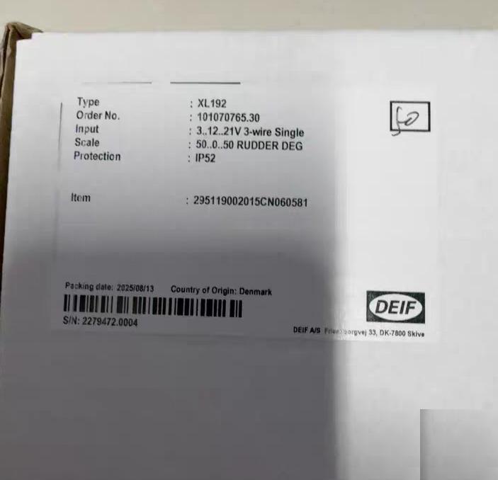 DEIF XL192 XL192 0-50 3-12 21V