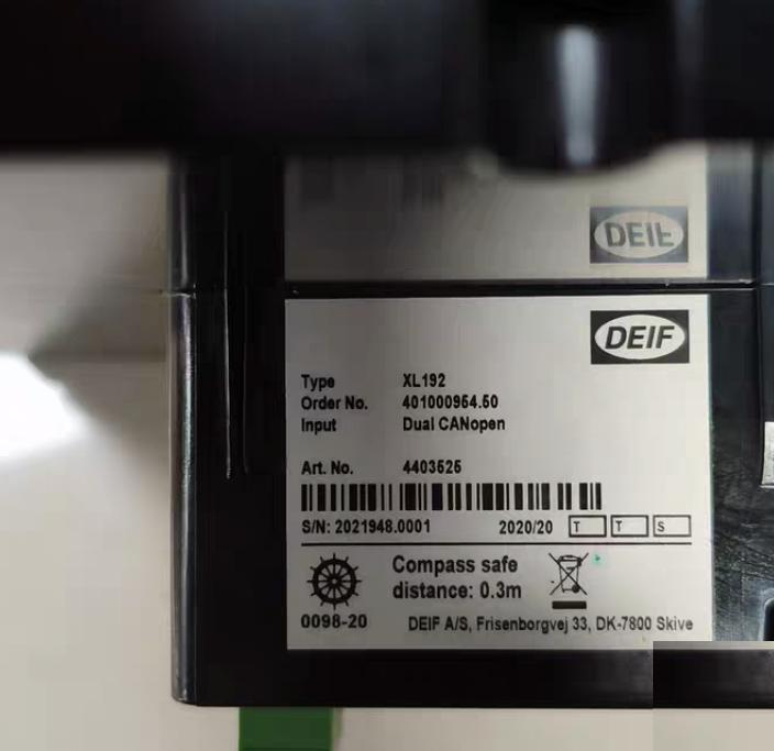 DEIF XL192 XL192 Dual CANopen 0-150rpm