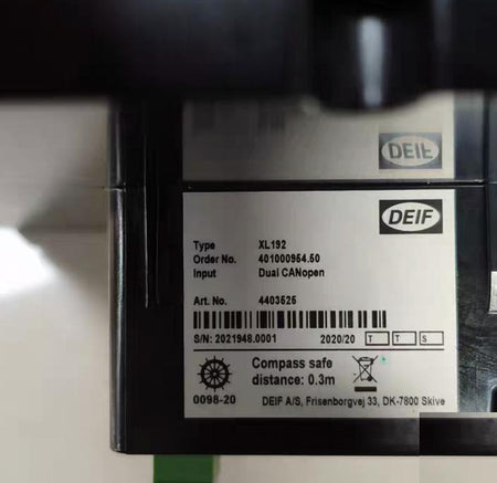 DEIF XL192 XL192 Dual CANopen 0-150rpm