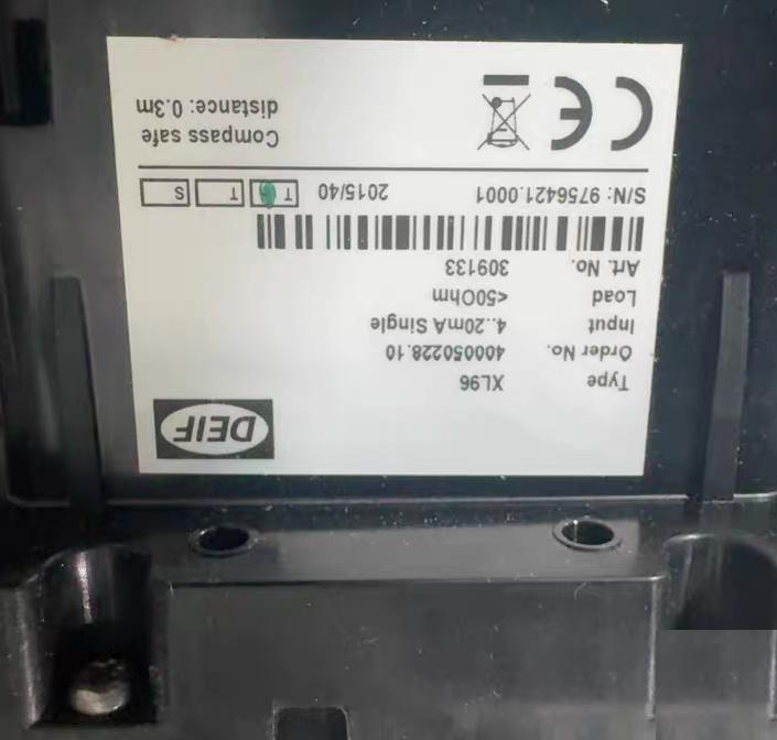 DEIF XL96 4-20mA 500Ω 0-180