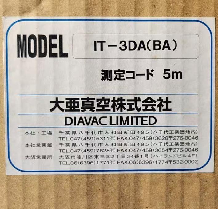 DIAVAC IT-3DA BA BA GAUGE IV-55 KF16 ◆ 2 RS485 RS422 1 16 FA