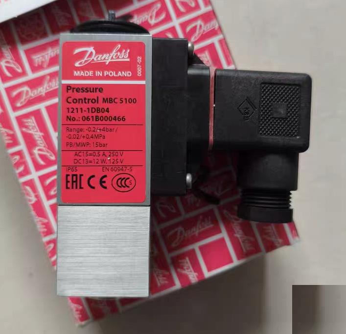 Danfoss MBC 5100 1211-1DB04 061B000466 -0 2 4bar 15bar AC15 0 5A 250V DC13 12W 125V IP65