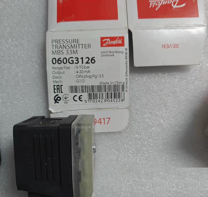 Danfoss MBS33M 060G3124 0-4bar 3 060G3125 0-6bar 2 060G3126 0-10bar 2
