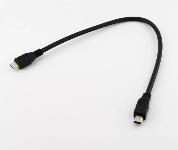 Data Sync Charge Adapter Cable Micro USB 2 0 B 5 Pin Male To Mini 5 Pin Male 1FT