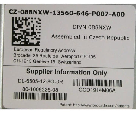 DL-6505-12-8G-0R 88NXW 16GB