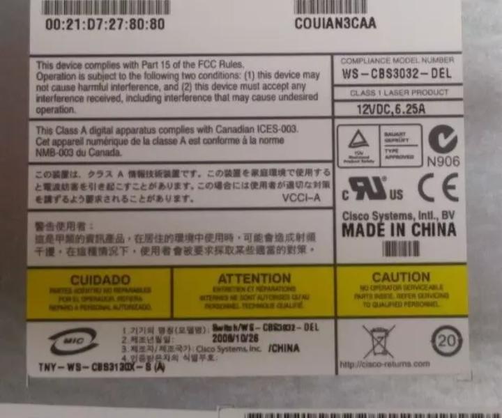 WS-CBS3032-DEL CBS3032 TW007 M1000E