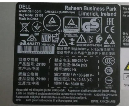 Z9100-ON 100GbE QSFP28 10Gb