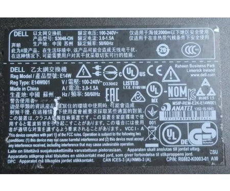 S3048-ON 1GbE RJ45 10GbE RWJ77