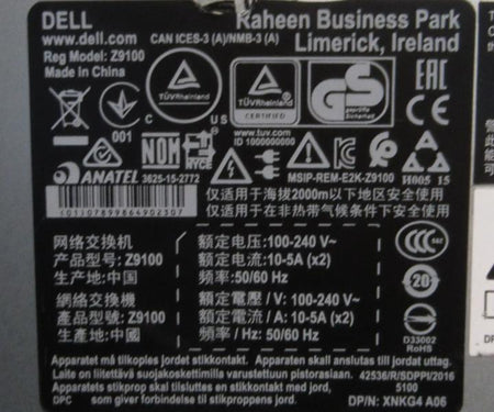 Z9100-ON 100GbE 10Gb OS10