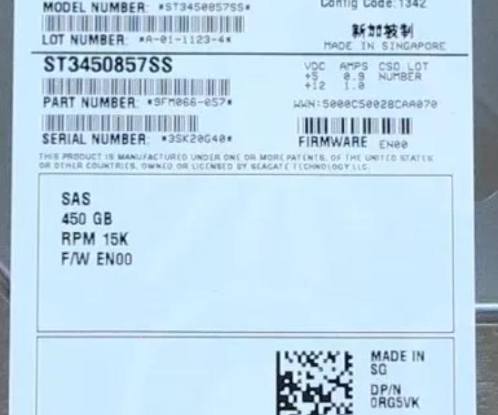 0944970-03 RS-450G15-SAS-X15 450Gb RG5VK