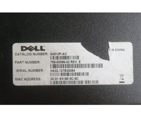 S4810-01-64F Force10 S4810 10GbE 40GbE W9C6F