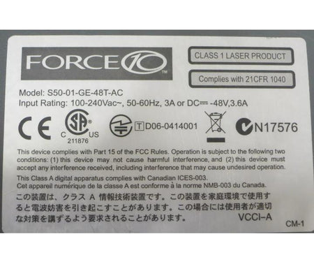 S50-01-GE-48T-AC 759-00056-03 Force10