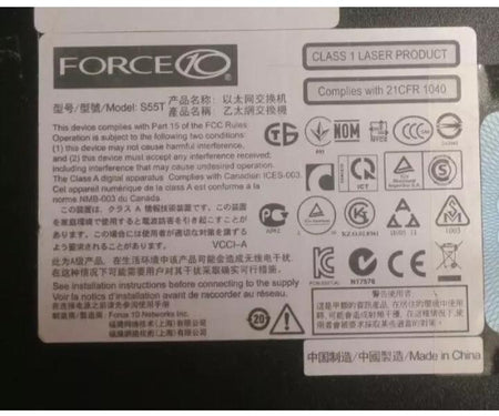 S55-01-GE-44T-AC Force10 S55T RJ45