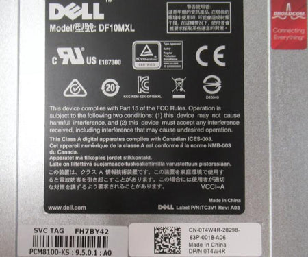 M1000e Force10 DF10MXL 40GbE T4W4R