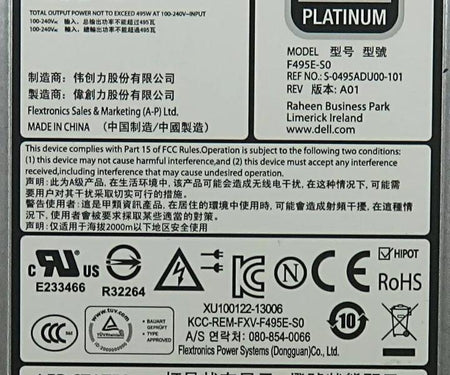 R420 R720 T420 495W 80Plus 3GHW3