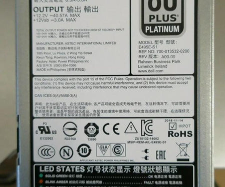 8-Core E5-2620v4 R730 1GHz 128GB