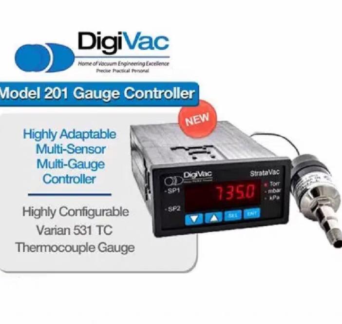 Digivac 215V Vacuum Process Gauge Thermocouple Agilent 531 NPT Sensor 8 10 Lesker KJL615TC CONTROLLER T C GAUGE DIGITAL 0 001-760 TORR VARIAN 531 TUBE US POWER CABLE AND 10FT INTERCONNECT CABLE INCLUDED