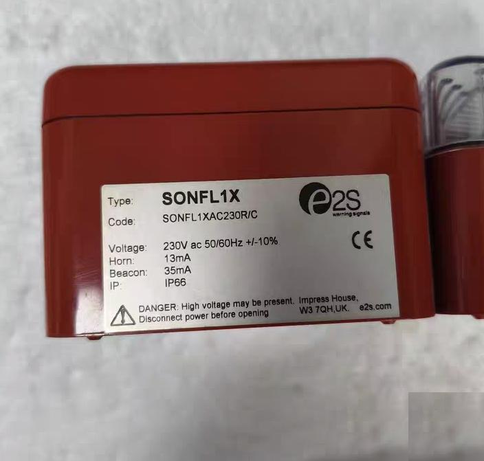 E2S SONFL1X SONFL1XAC230R C 230V AC 50 60Hz 13mA 35mA IP66