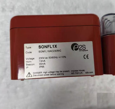 E2S SONFL1X SONFL1XAC230R C 230V AC 50 60Hz 13mA 35mA IP66