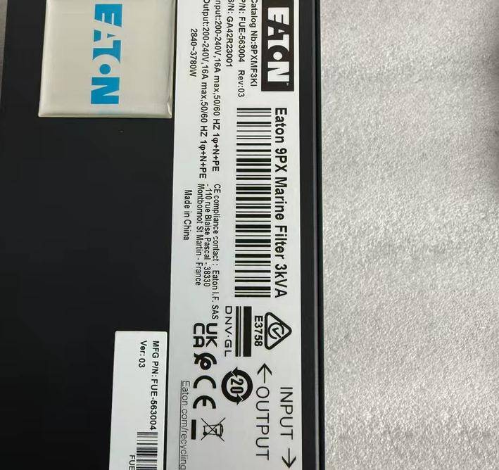 EATON 9PX Marine Filter 3kVA 9PXMF3KI rev 03 200-240V 2840-3780W