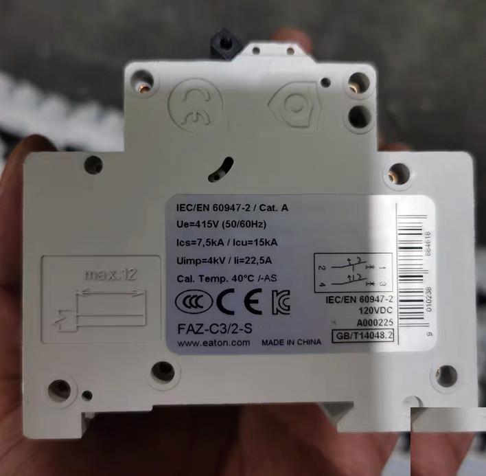 EATON FAZ-C3 2-S120VDC 3A Cat A 20