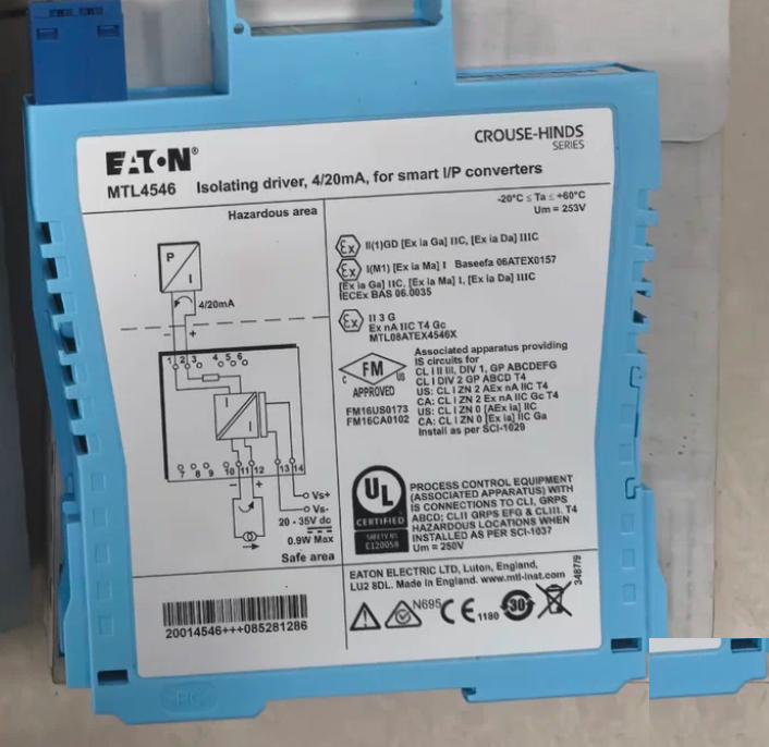 EATON MTL4546 4-20mA I P KC SIL2 20-35V DC 0 9W 253V Um