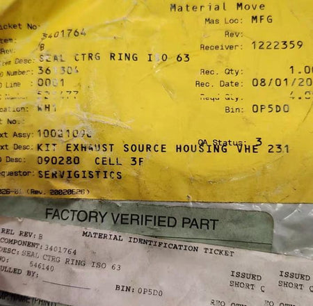 EDWARDS B27158176 ISO63 Trapped O-Ring - St St Nitrile ISO63 B27158176USD 71 70