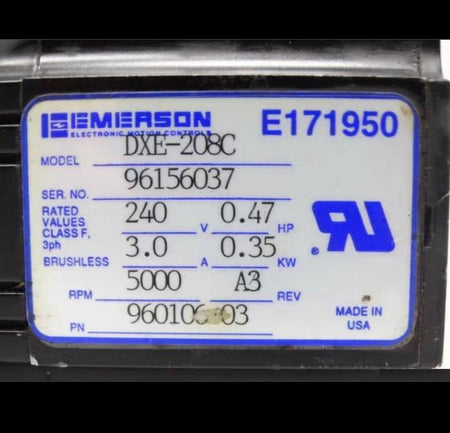 EMERSON DXE-208C MOTOR
