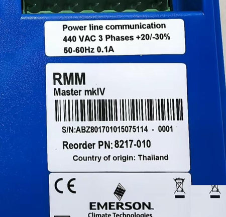 EMERSON RMM Master mkIV 8217-010 24VAC 24-41VDC 440VAC