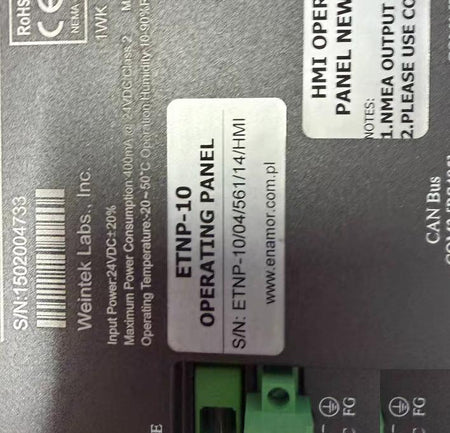 ENAMOR ETNP-10 HMI ETNP-10 24V RS485 RS232 NMEA CAN Bus