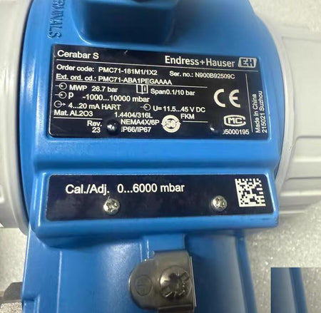 E H Endress Hauser PMC71--2X93 0 -100-100mbar PMC71-181M 1X2 -1000-1000mbar 11 5-48VDC