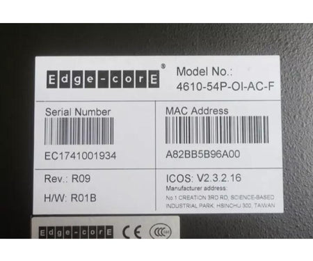 Edge-Core AS4610-54P RJ45 10GE