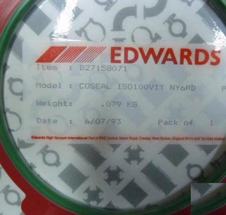 Edwards B271-58-071 Edwards Co-Seal ISO100 for high vacuum applications 10-6 mbar Viton B27158071