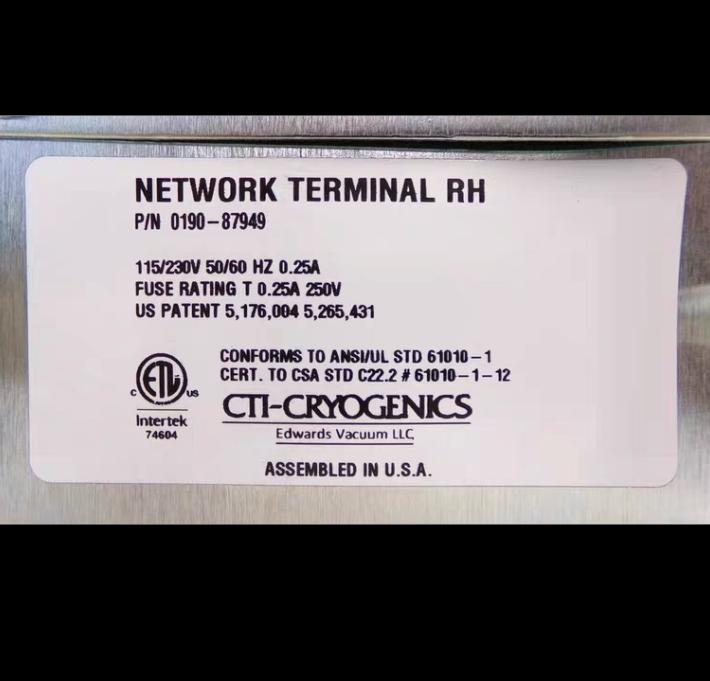 Edwards CTI-Cryogenics 0190-87949 On-Board Network Terminal Module 8 10